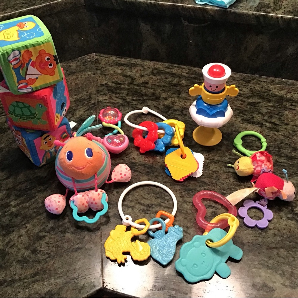 Lot of 8 items Infant Baby Toys.